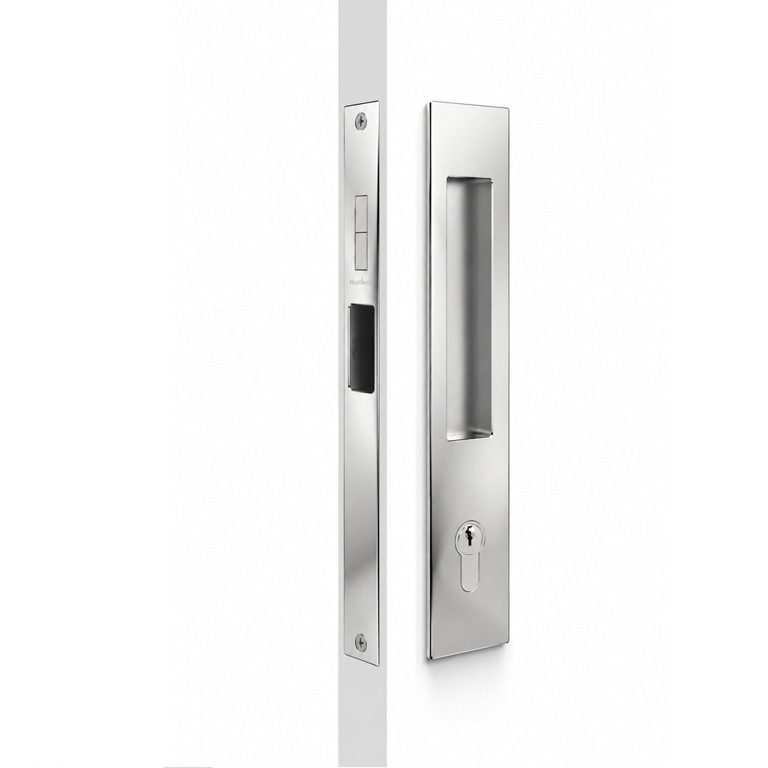 8104/SET M Series Exterior Flush Pull Mortice Lock Set. - Mardeco Architectural Hardware