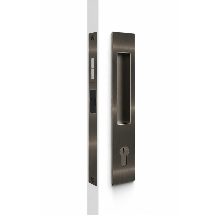 8104/SET M Series Exterior Flush Pull Mortice Lock Set.
