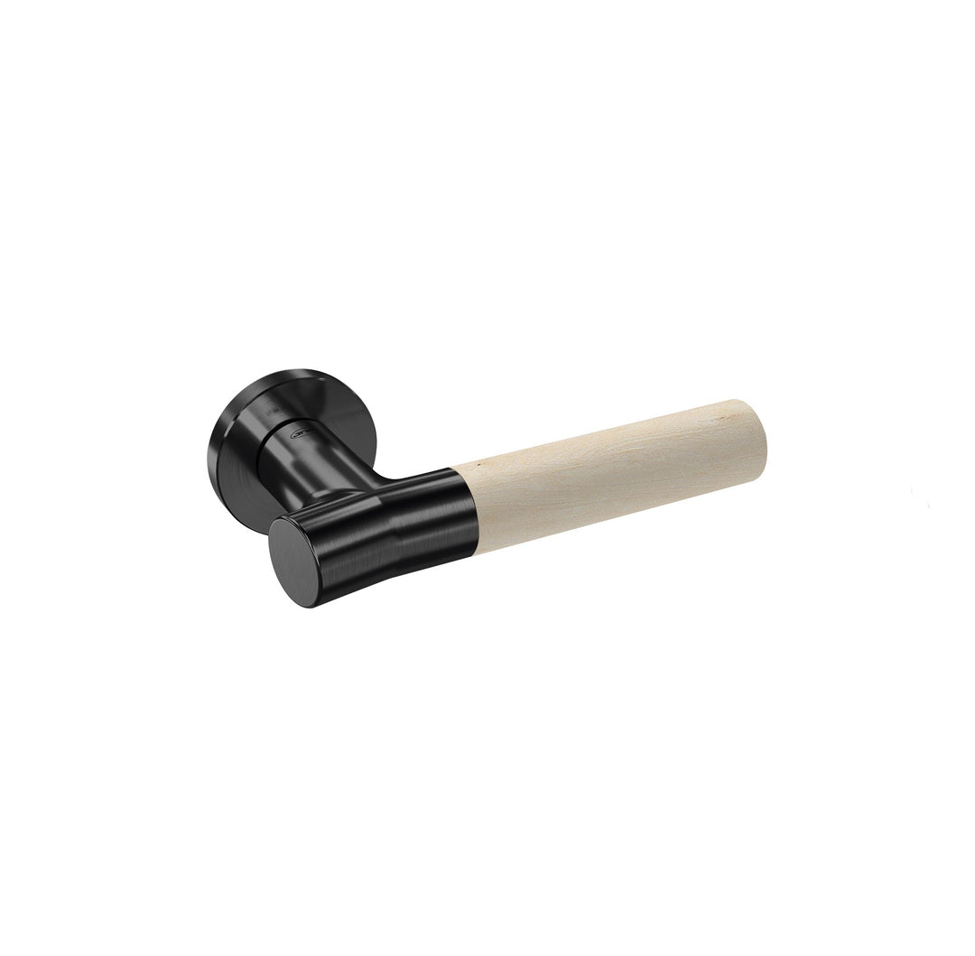 IN.00.381.BE Lever Handle Birch Wood Nature