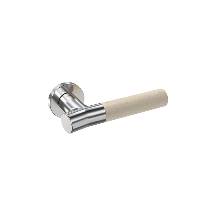 IN.00.381.BE Lever Handle Birch Wood Nature