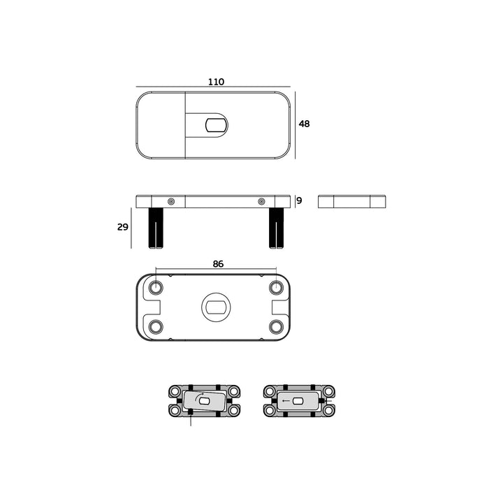 IN.05.213.HO 100 Plus Hydraulic Pivot for wooden doors - Mardeco Architectural Hardware