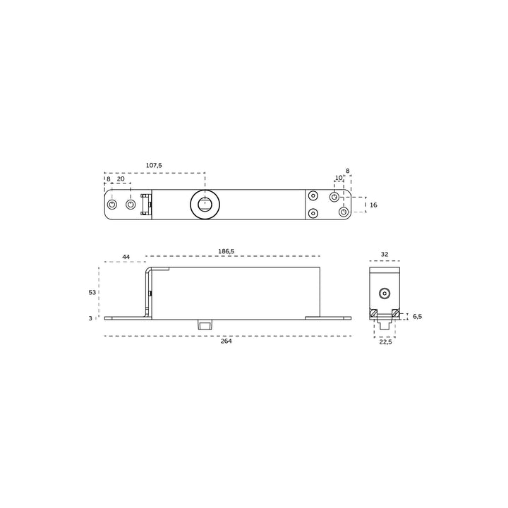 IN.05.213.HO 100 Plus Hydraulic Pivot for wooden doors - Mardeco Architectural Hardware