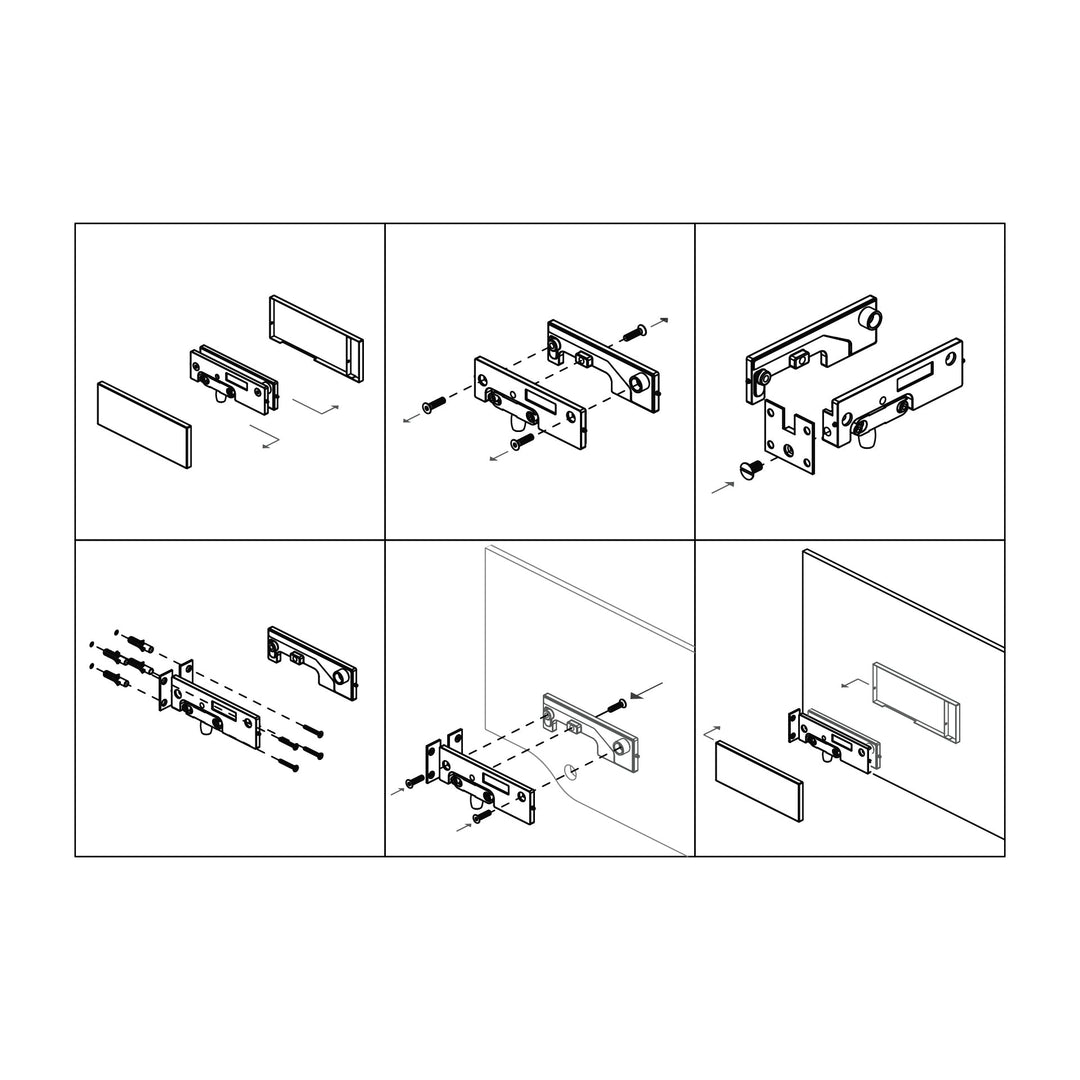 IN.81.204 Overpanel Pivot Patch fitting / W system - Mardeco Architectural Hardware