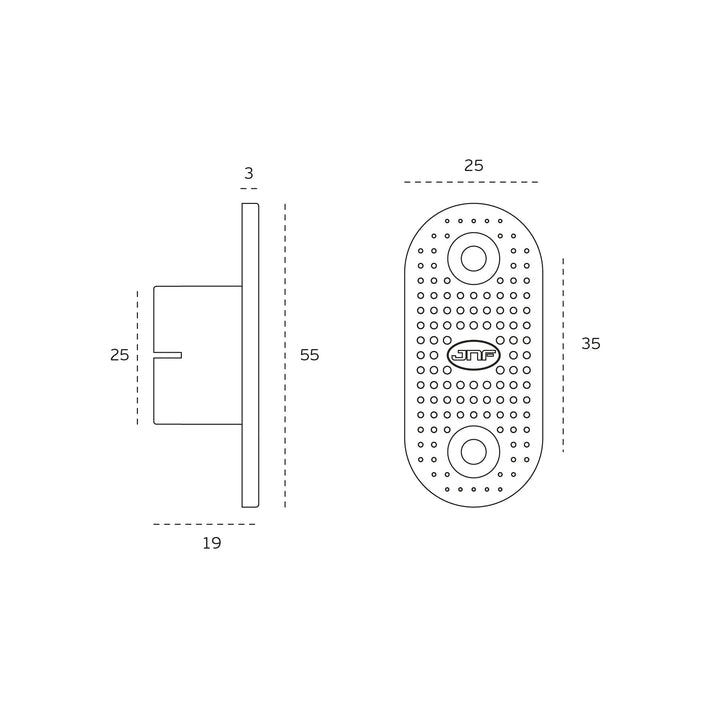 Magnetic catch for Sliding Doors - Mardeco Architectural Hardware