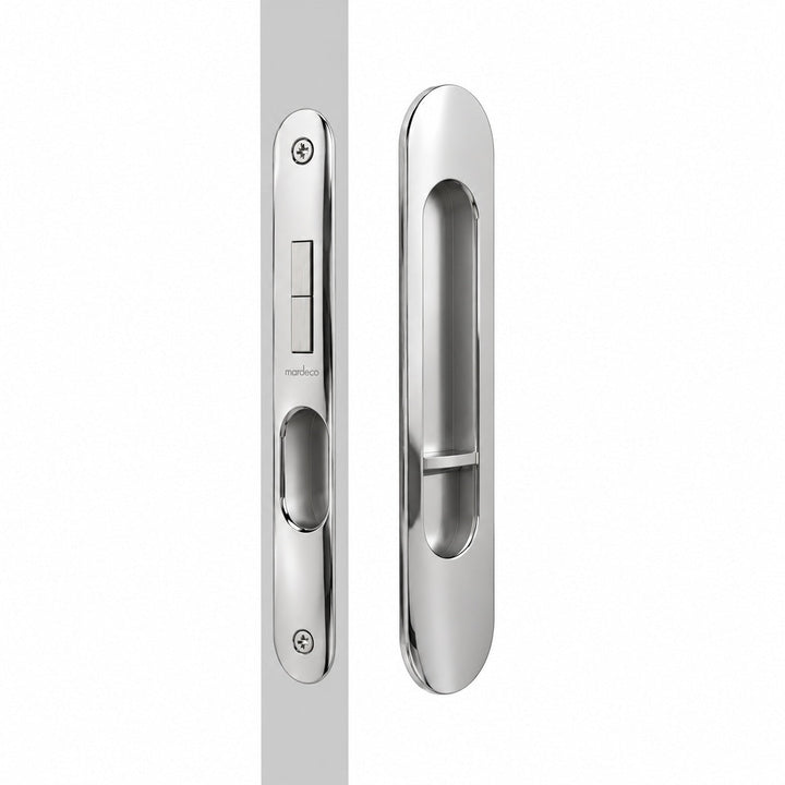 Mardeco Oval M-Series 9004/Set Flush Pull Privacy Set - Mardeco Architectural Hardware