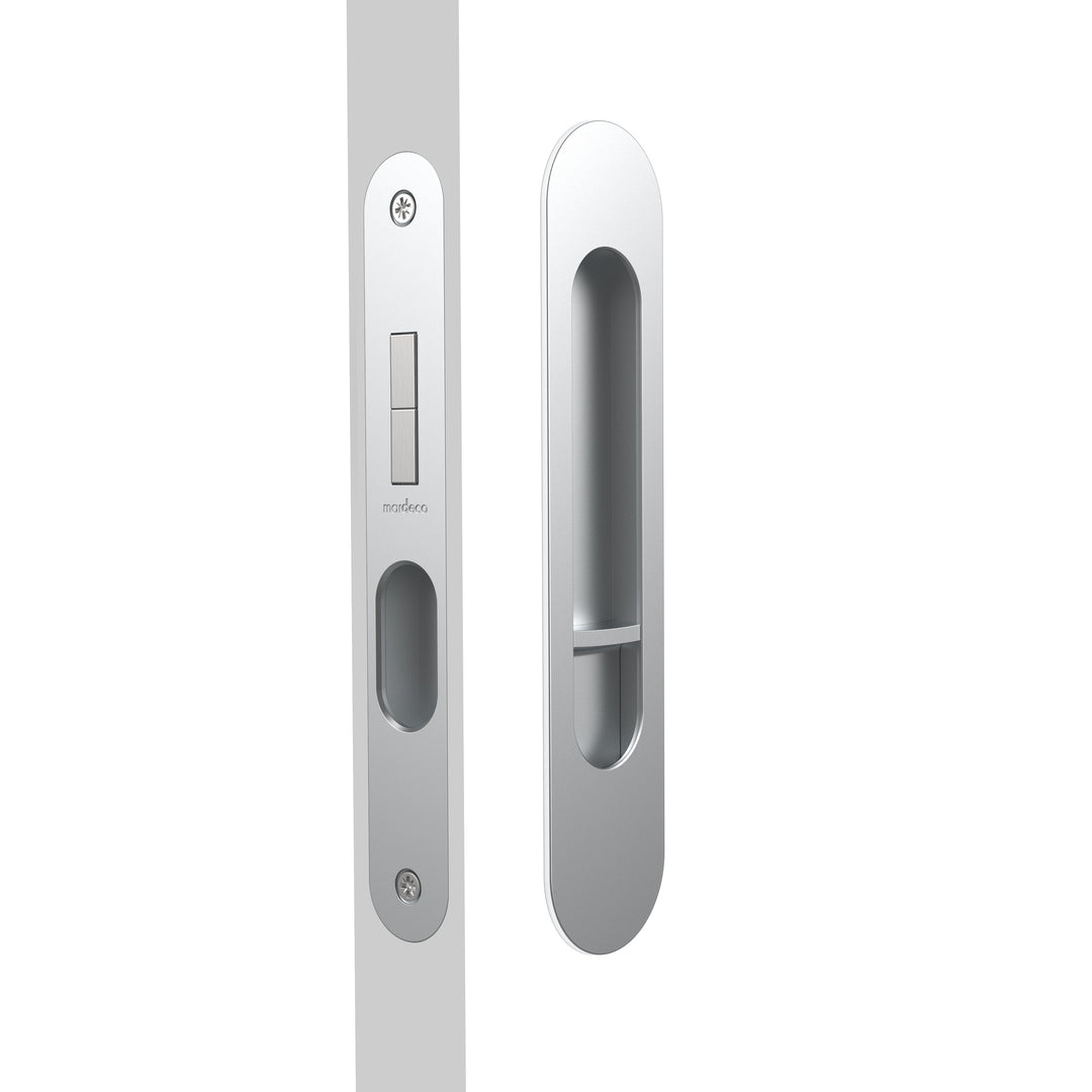 Mardeco Oval M-Series 9004/Set Flush Pull Privacy Set - Mardeco Architectural Hardware