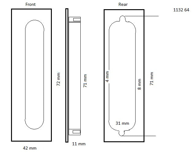 1132 Mardeco Flush Pull CLEARANCE