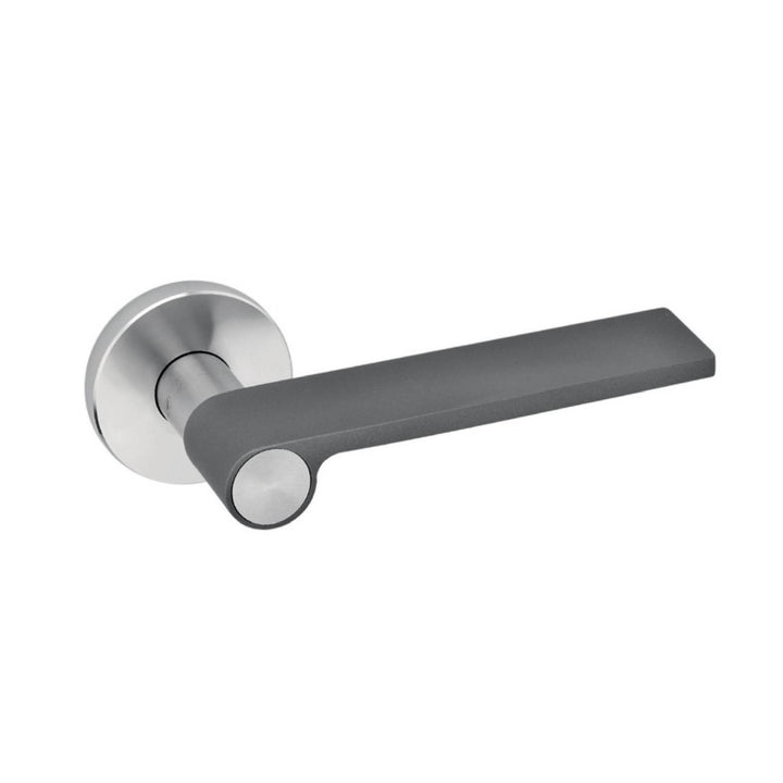 JNF by Mardeco IN.00.310 'Outline Dark Grey' Lever Handle On Standard Rose Stainless Steel