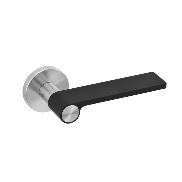 JNF 'Outline' Lever Handle On Standard Rose Stainless Steel