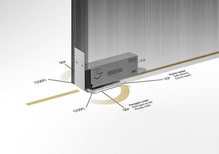 IN.05.204 Hydraulic Pivot for wooden doors