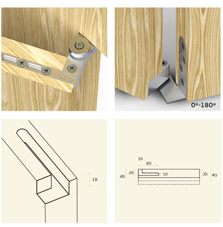 IN.05.207 Pivot system for one way doors (40kg)