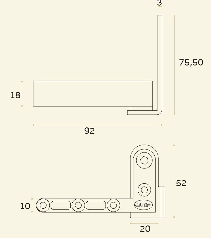 IN.05.207 Pivot system for one way doors (40kg)