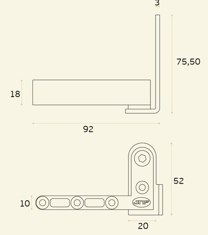 IN.05.207 Pivot system for one way doors (40kg)