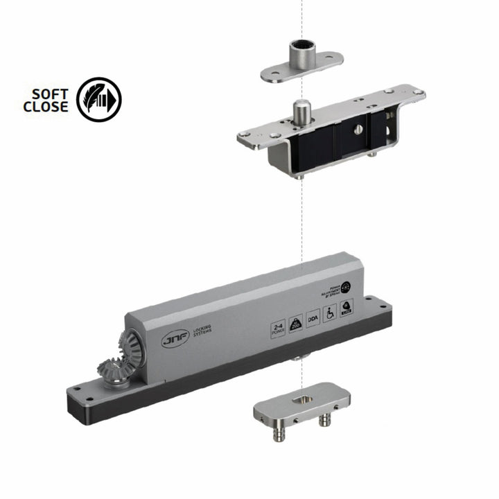 IN.05.214 Hydraulic Pivot set Heavy Duty for wooden doors