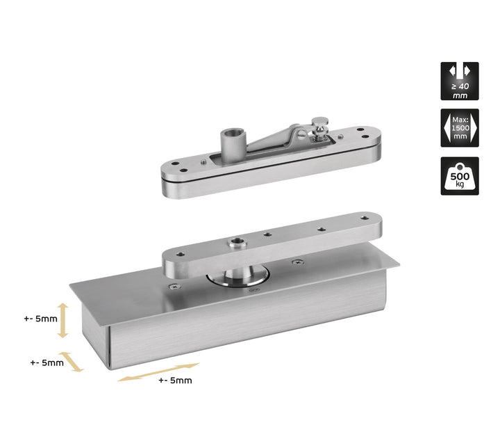 IN.05.500 Pivot for single or double action doors (500kg)