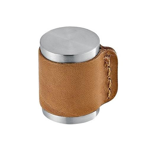 SR.13.006 natural leather Door Stop stainless steel