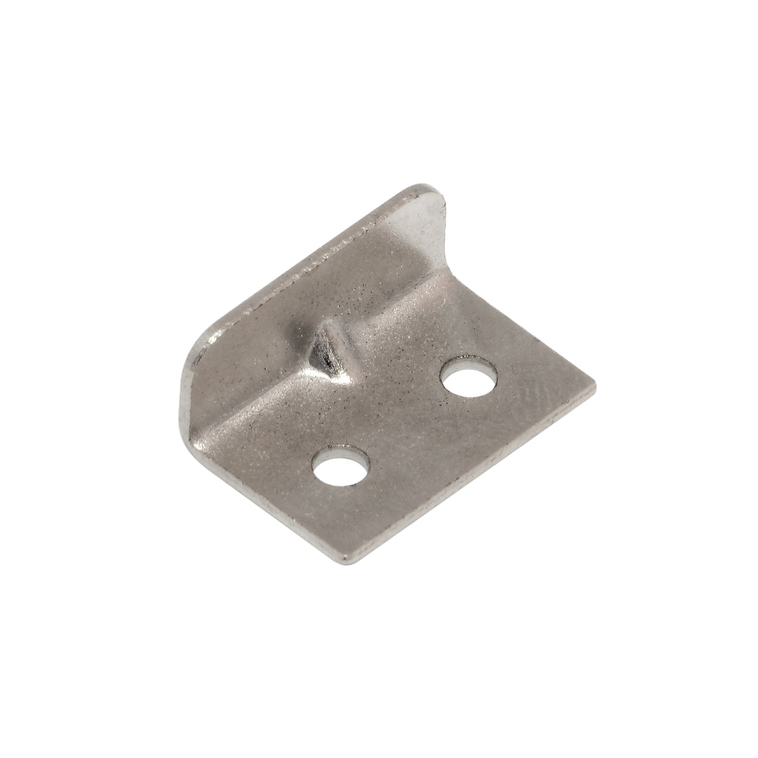 CO1107 L type stiker plate, steel nickel plated 20 x 13 x 9 mm CLEARANCE