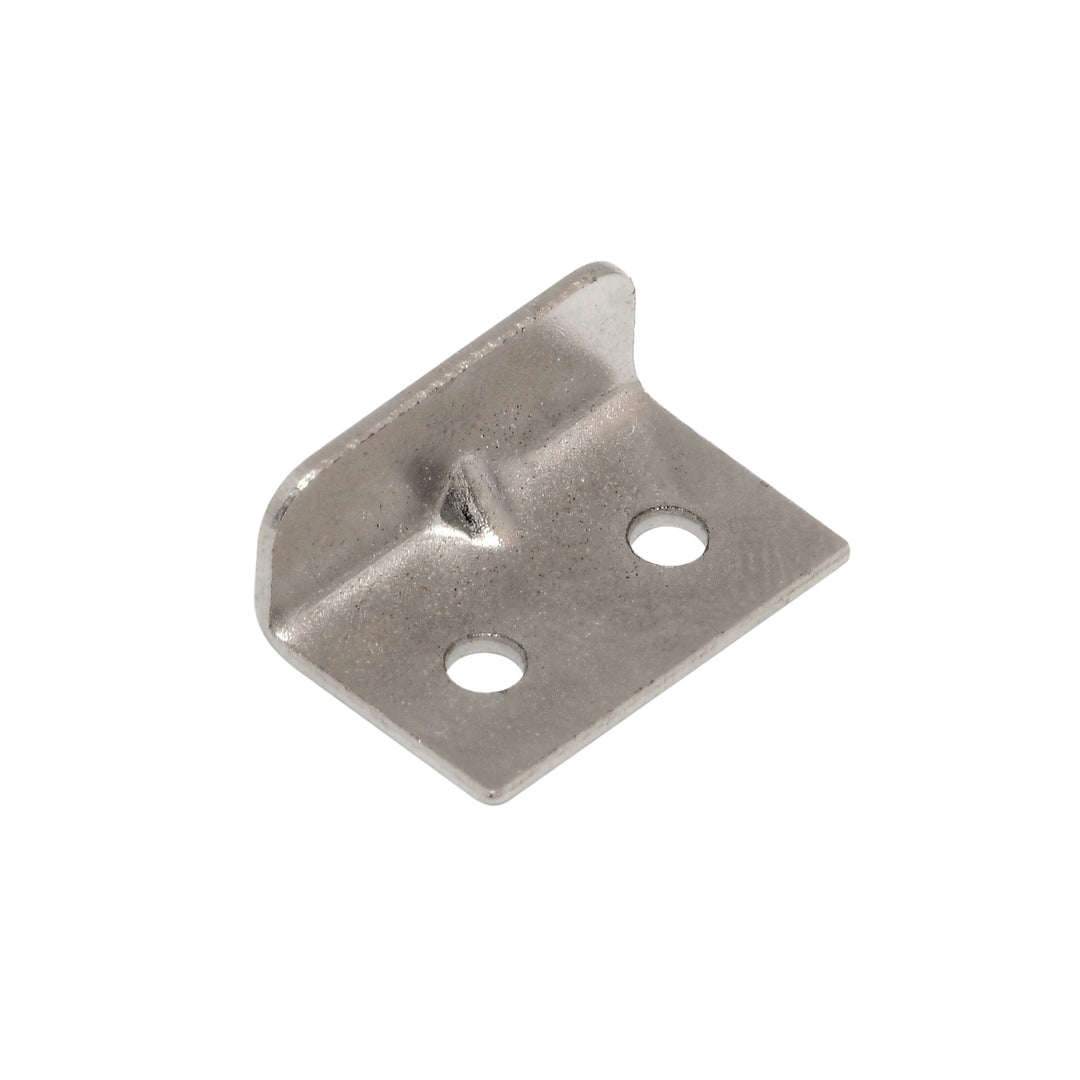 CO1107 L type stiker plate, steel nickel plated 20 x 13 x 9 mm CLEARANCE